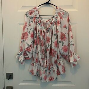 Beautiful light weight floral blouse